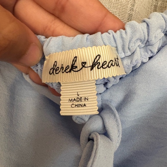 Light Blue Ruched Blouse - Picture 3 of 5